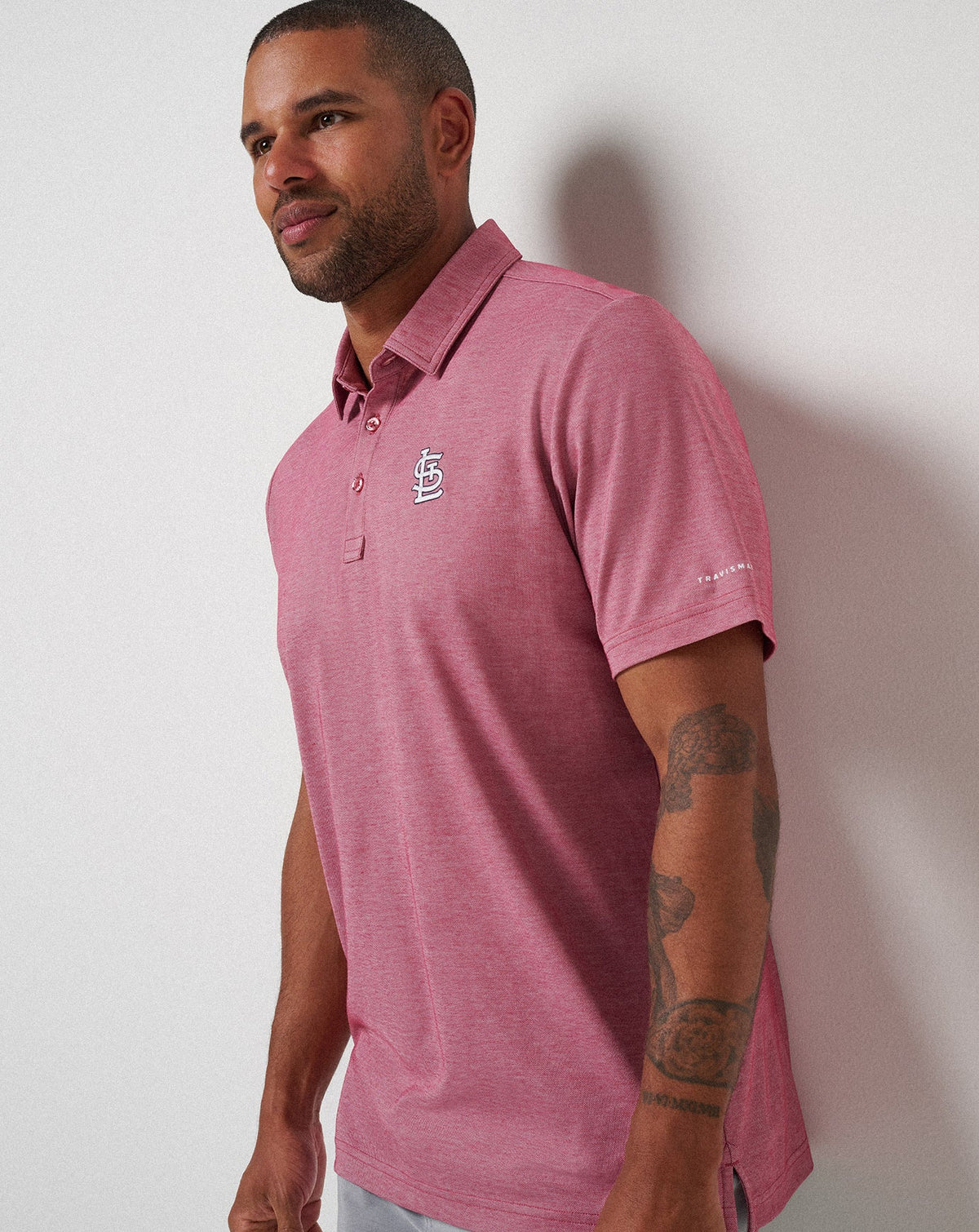 Travis Mathew For Sale St Louis Cardinals Playoff Pitch Polo Men|New