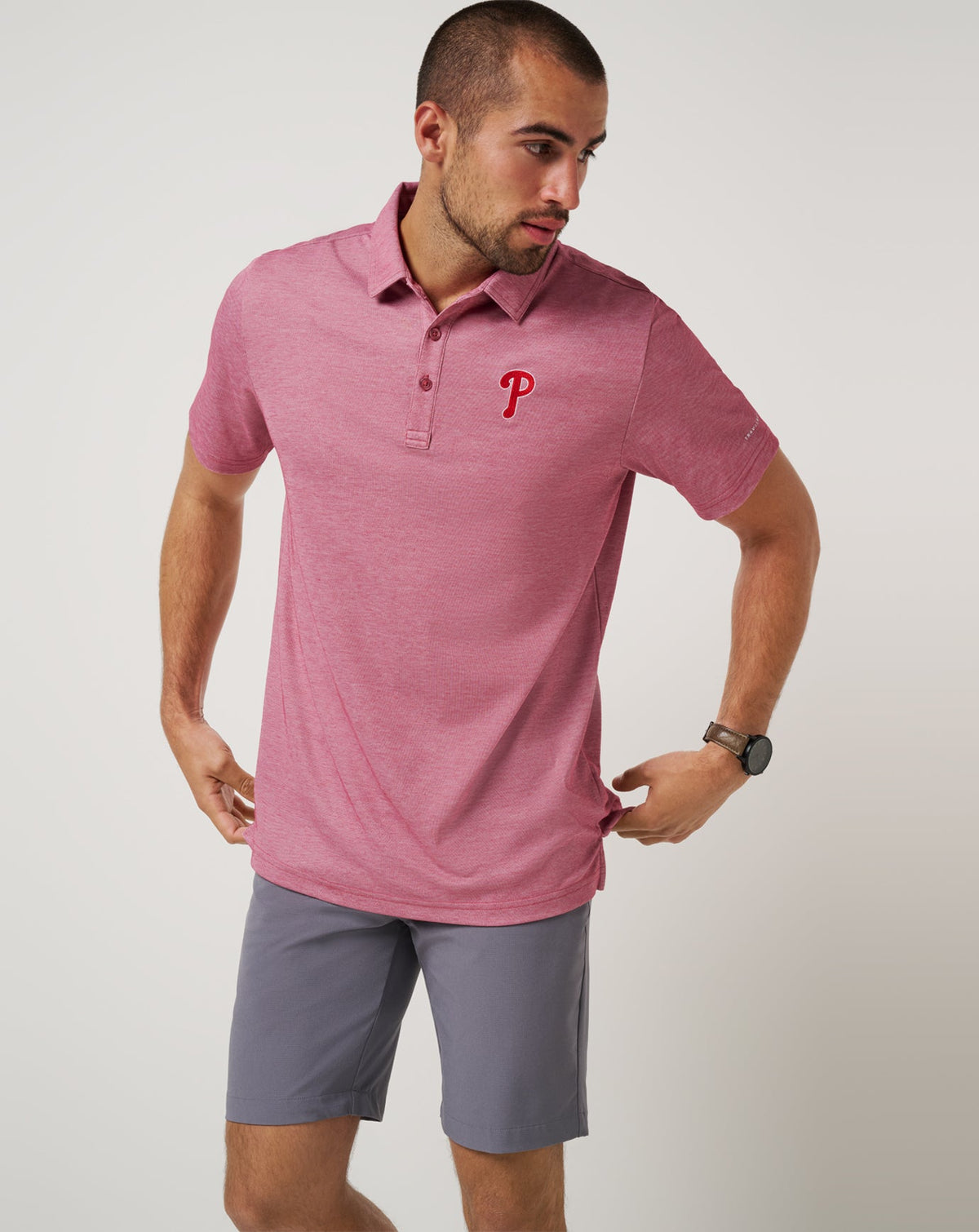 Travis Mathew Outlets Philadelphia Phillies Playoff Pitch Polo Men|Game Day|New