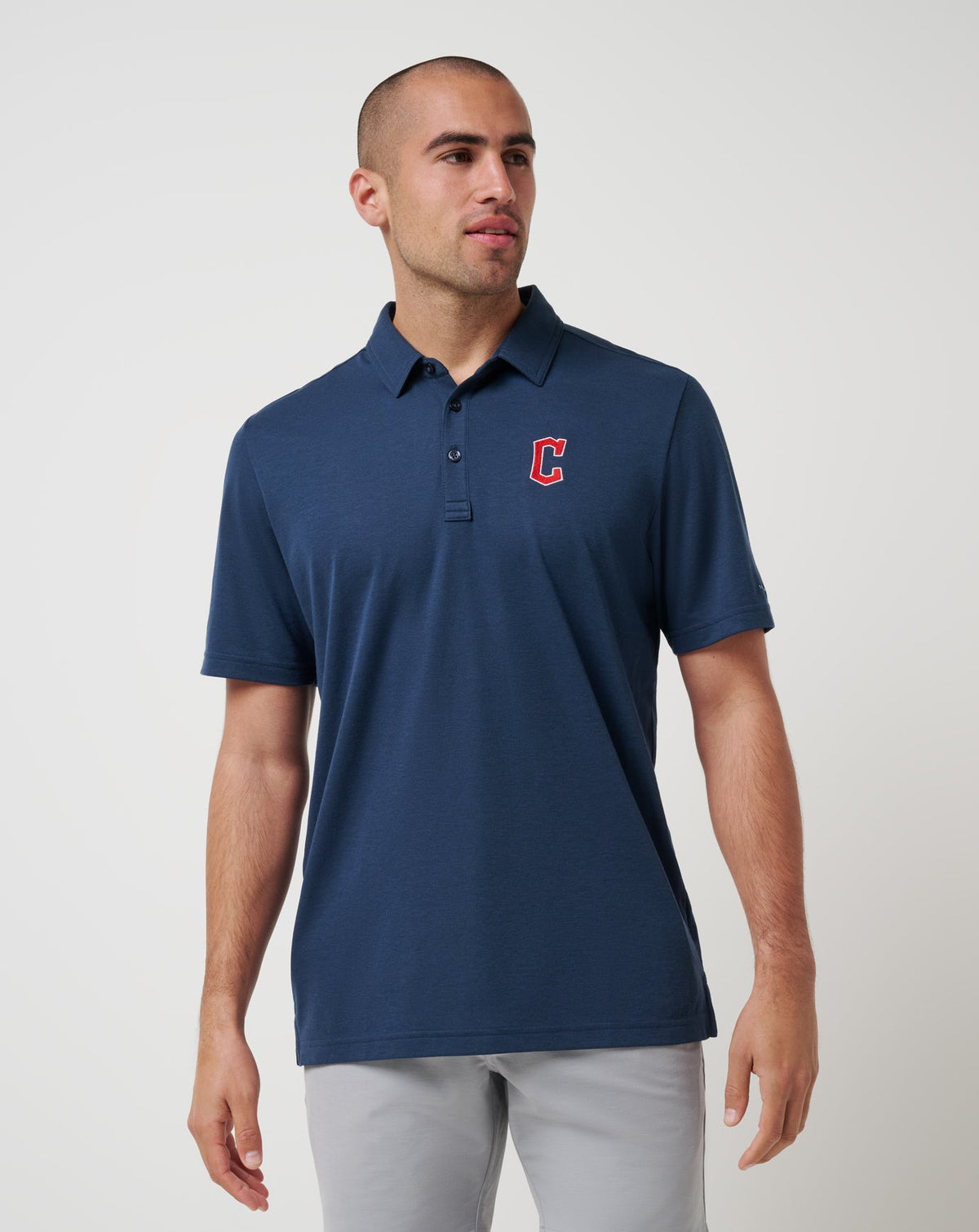 Travis Mathew Discount Cleveland Guardians Playoff Pitch Polo Men|Game Day|New