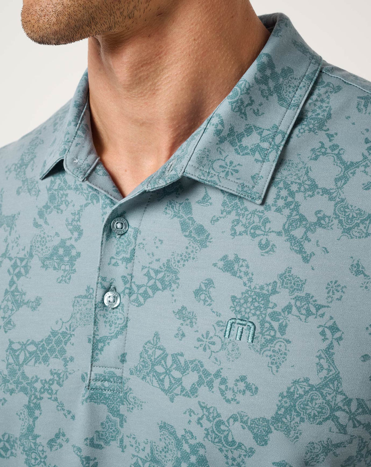 Travis Mathew Outlets Featherweight Steep Wave Polo Men|Golf|New