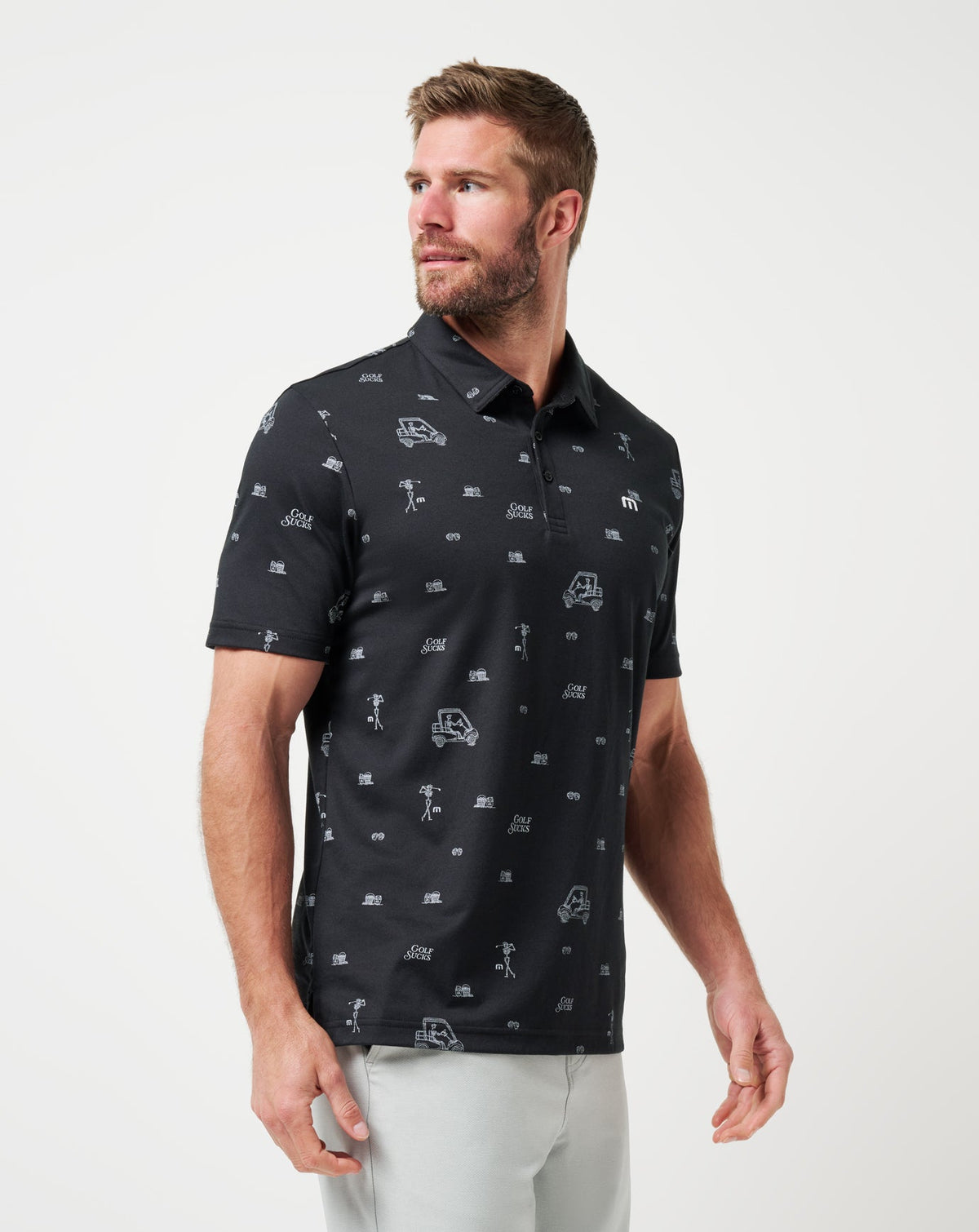 Travis Mathew Sale Golf Sucks Polo Men|Golf