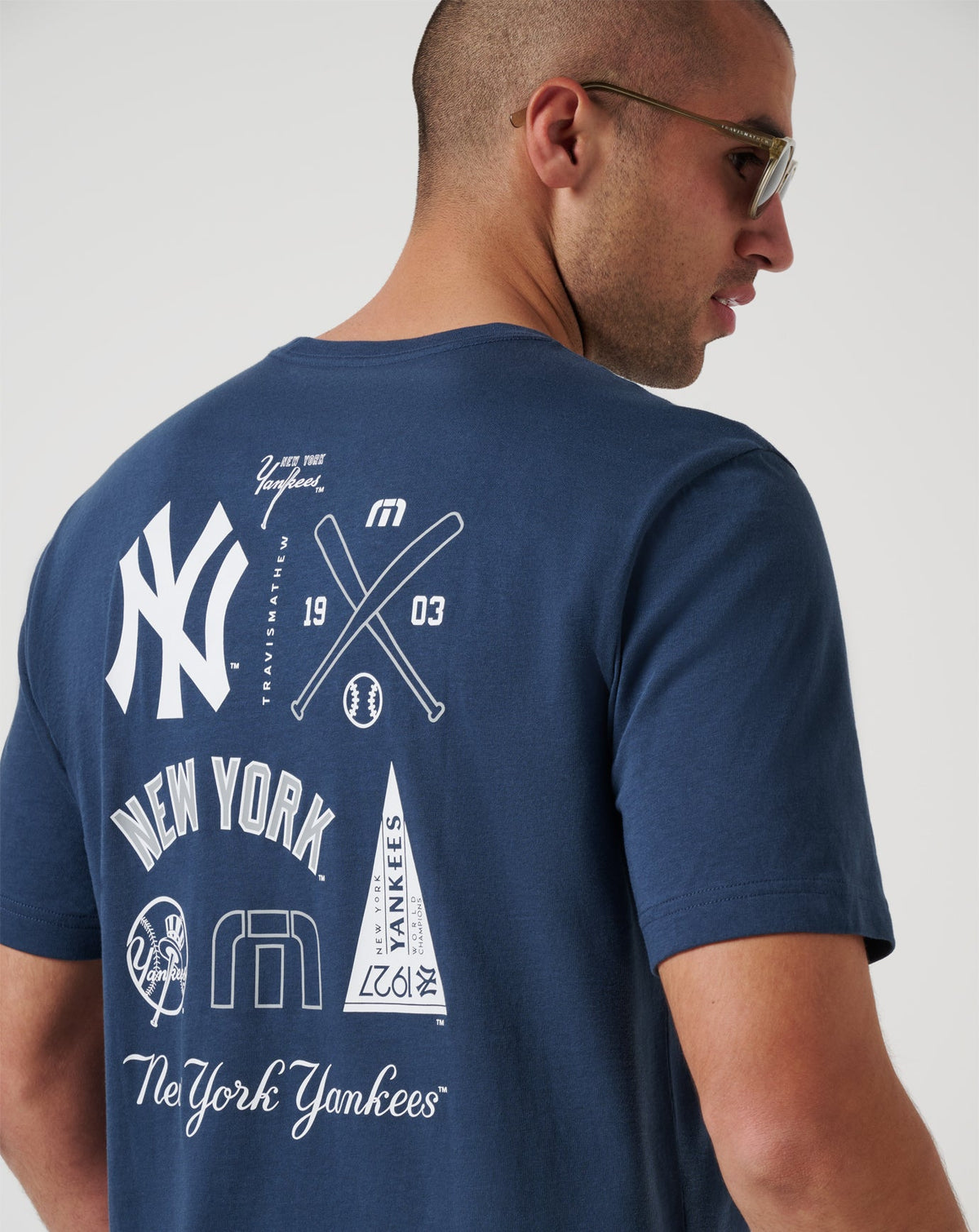 Travis Mathew Discount New York Yankees Friendly Rivalry Tee Men|Game Day|New