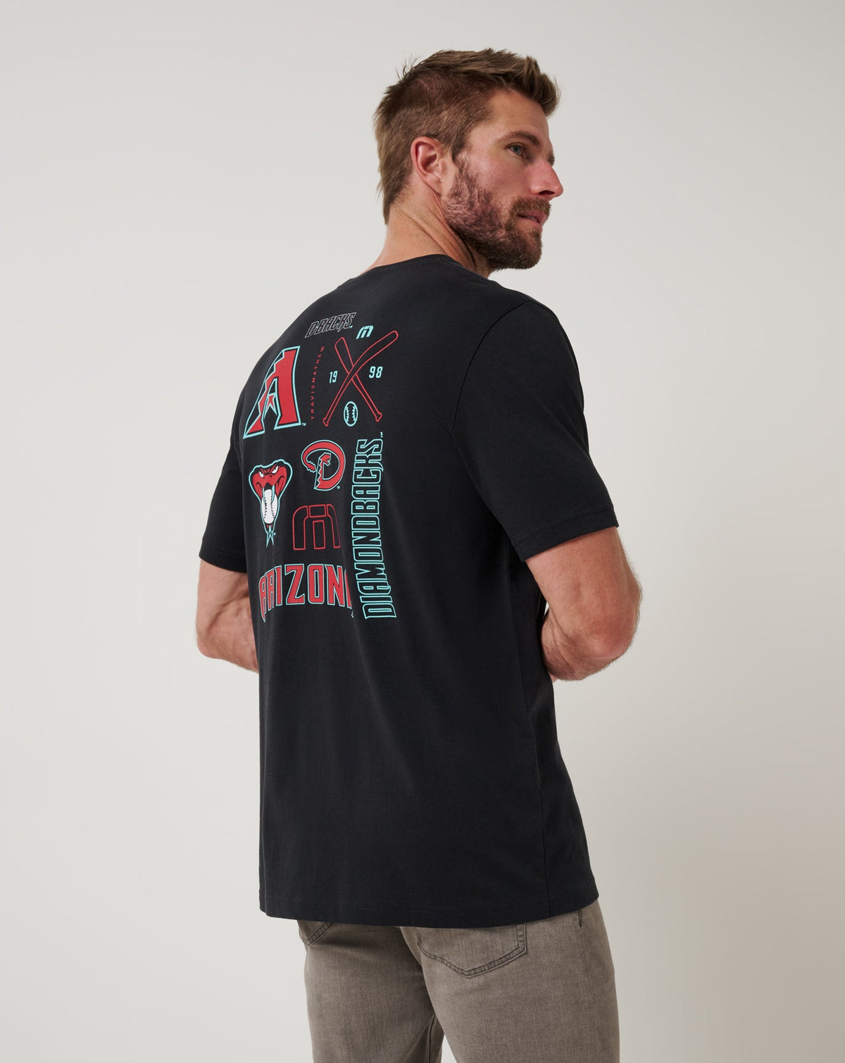 Travis Mathew Discount Arizona Diamondbacks Friendly Rivalry Tee Men|New