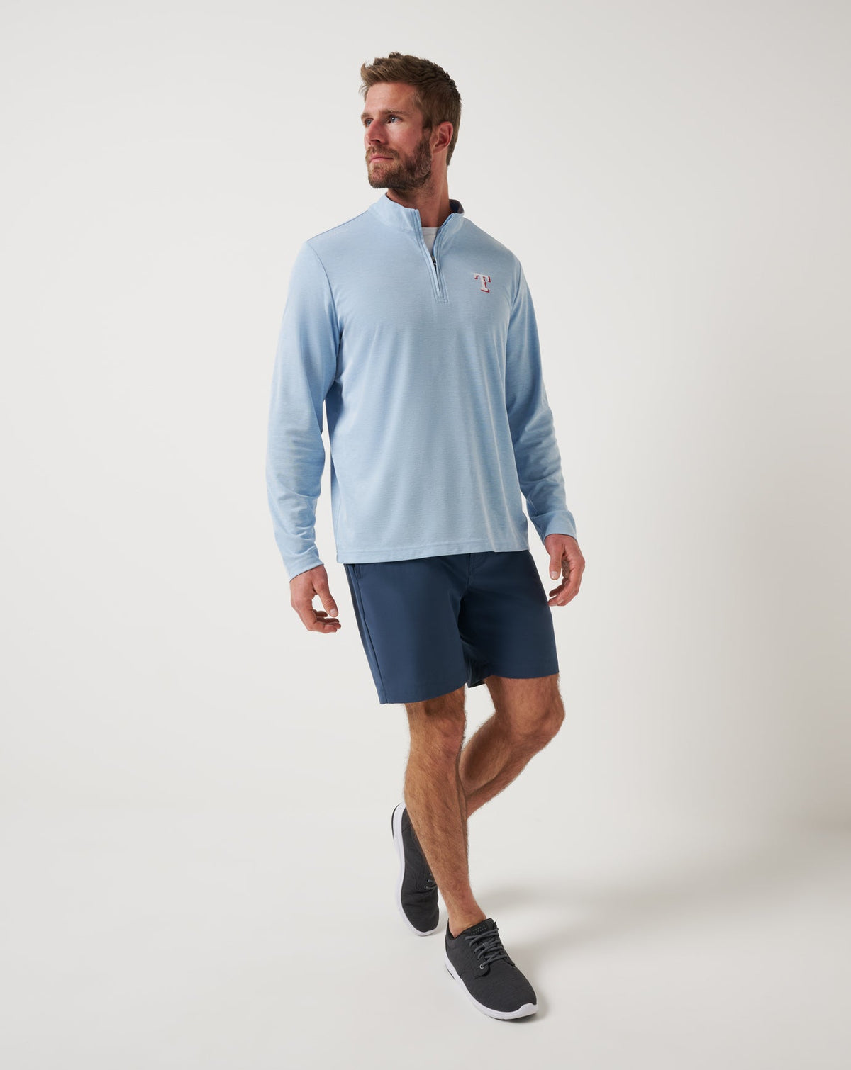 Travis Mathew For Sale Texas Rangers Time To Tailgate Quarter Zip Men|New