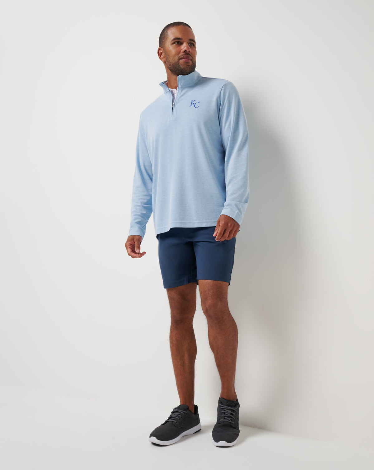 Travis Mathew For Sale Kansas City Roayals Time To Tailgate Quarter Zip Men|New