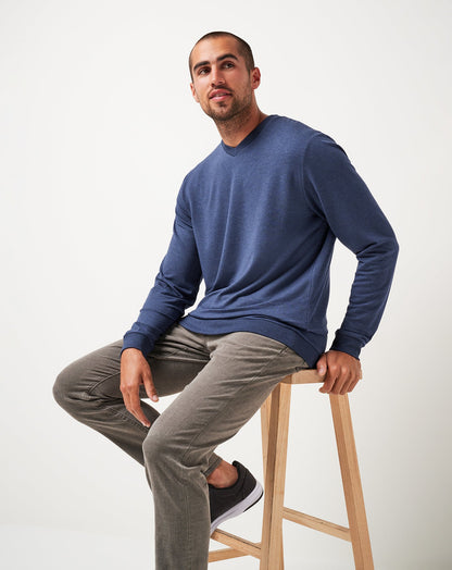 Travis Mathew Online Amenities V-Neck Crew Men|Golf