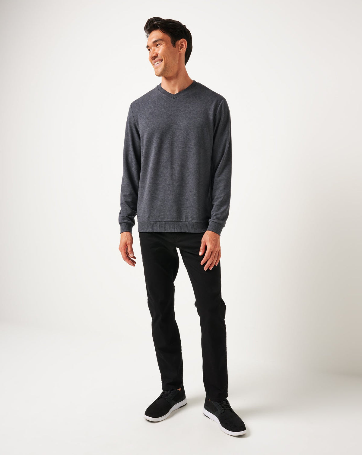 Travis Mathew Discount Amenities V-Neck Crew Men|Golf