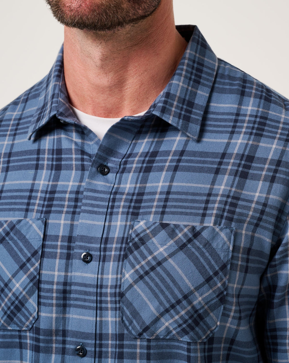 Travis Mathew For Sale Cloud Flannel Plaid Button-Up Men